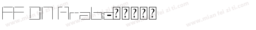 FF DIN Arabic字体转换